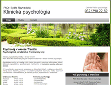 Tablet Screenshot of klinickypsycholog-trencin.sk